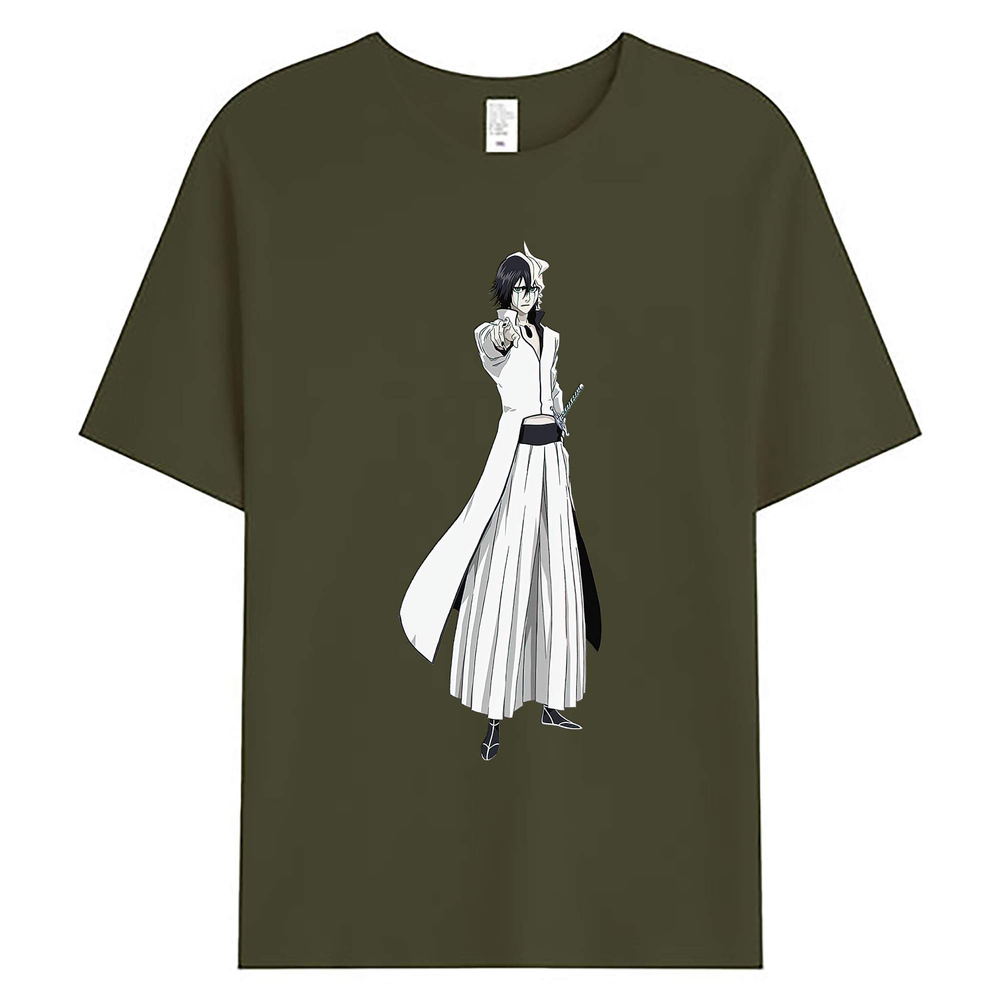 （画像用） ブリーチ ウルキオラ·シファー BLEACH Ulquiorra cifer 綿100％ メンズ半袖Tシャツ｜肌触りやわらか＆通気性